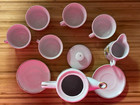 Children s Vintage Tea Set  Made In  China - Pitcher W  Lid   Plates And Cups