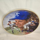 George Brett Kc Royals Kansas City Gartlan Signed Plate Limited Ed Auto Baseball