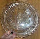 2 Sovereign House Vintage Cake Plates Apple Blossom 12 In Footed Scalloped Edge