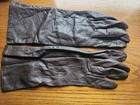 Vtg Wear-right Dark Brown Kidskin Leather Gloves Silk Lined Western Germany 7