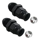 8an Male To 3 8  Hardline Compression Fitting 8an To 3 8 In Swivel Fitting