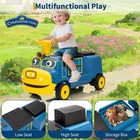 12v Kids Electric Ride-on Train Battery Powered Toy Car With Carriage Us Stock