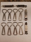 Lot Of 12 Vintage Beer Advertising Bottle Can Metal Openers Mostly  Pennsylvania