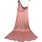 Dessy Collection One Shoulder Ruched Empire Waist Bridesmaid Formal Gown 16 3111