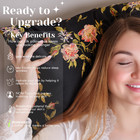 Nochka 100  Pure Mulberry Silk Pillowcase 22mm 6a Wild Rose - Handmade In Usa