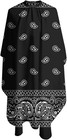 Barber Cape For Men Hair Cutting black Paisley Cool Cape Designer professional B