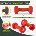 Neoprene Dumbbell Coated For Non-slip Grip  3 Lb