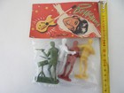4 Vintage Pvc Figurines The Beatles Emirober  60s 8cm Beatlemania Ref11