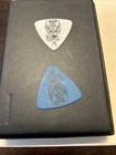 Hall And Oates Klyde Jones Set Off Stage 2021 White Bass And Blue Guitar Pick