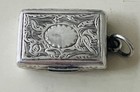 Victorian Sterling Silver Vinaigrette Birmingham 1864 Jf Maker Floral  75 