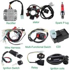 Complete Wiring Harness Kit For Atv Quad 4 Four Wheelers Gy6 50cc 70cc 110cc 125