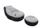Intex Ultra Lounge Chair 2  Cup Holder   Ottoman Set  2 Pack  120v Air Pump