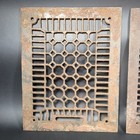  2  Cast Iron Vintage Floor Grates Wall Registers Covers 11  X 14 