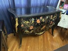 Louis Xvi Style Hand-painted Floral Bombe Commode  Early Twentieth Century