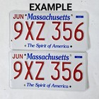Massachusetts License Plate Pair     free         1 Random Matching Set  read Descript