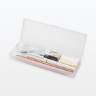  muji  Pp Pen Case S   L   With 2 Compartments  select 