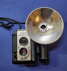 Vintage Argus Super Seventy-five 75 Box Camera With Flash   Instructions Clean