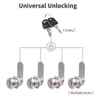 2 Set Keyed Alike Cabinet Cam Lock 3 4  Cylinder Toolbox Lock For Drawer Dresser