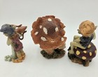 Pixies Anthony Fisher Fantasy Figurines Mushroom Elves Lot 3 Resin Vtg