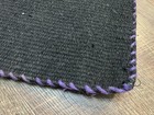 Horse Tack - Black Wool Woven Western Saddle Blanket
