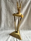 Vintage 1957 Bakelite Butterscotch Art Deco Racing Car  top Elimanator  Trophy