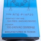 Idec Rte-p1af20 Timer Relay  Dpdt  0 1sec-600hr Range  100-240vac  8-pin