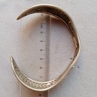 Extremely Rare Ancient Viking Bracelet Silver Bangle Antique Authentic Artifact