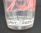 Vintage Davy Crockett Glass Pink Tumbler Approx  Size  4-1 2  X 2 -1 2   U163 14
