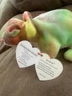 Ty Beanie Baby Rainbow The Iguana Chameleon  rare Errors   excellent  Retired 