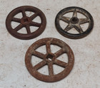 3 Vintage Water Faucet Knob Valves Handle Steampunk Industrial Arts Crafts