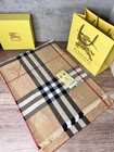 Scarf Burberry Shawl Poncho 100  Silk Authentic Black Beige White Classic Logo