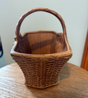 Vintage Mccoy Floraline 561 Ceramic Basket Planter 8 5x4 5x7 1960s Mcm Ohio Usa