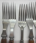 Vintage Bakelite 10pc Assortment Butterscotch Forks Stainless Unbranded   Read