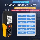 Digital Manometer Air Pressure Meter Hvac Gas Differential Pressure Gauge