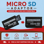 Memory Stick Pro Duo Adapter Micro Sd Sdhc Tf Card Reader Converter Camera Psp