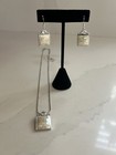 Park Lane Mosaic Genuine Mother Of Pearl Necklace   Earrings Nos