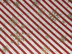 Vtg Christmas Store Wrapping Paper Gift Wrap 2 Yards X 15  Candy Cane Snowflake