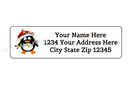 30 Penguin Christmas Personalized Return Address Labels 1 In X 2 625 In