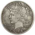 1922 Peace Dollar Coin Liberty American Liberty Coin United States Of America Co