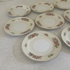 Set Of 8 Antique Royal Crockery Noritake 6 3 8    Bread Plate Floral Gold Trim