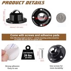 4 Pack 1 Inch Self Adhesive Paste Caster Wheels For Furniture 4 0 Steel Ball