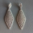 Mad Men Tv Show Wardrobe Prop Christina Hendricks Joan Earrings   Business Card