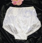 Vintage Nwt Union Made Adrienne 100  Nylon Shimmering White Granny Panties M 6