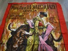 Ga4 Vintage Bullfighting Fabric Tapestry Poster Plaza De Toros Monumental Spain