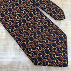 Brooks Brothers Makers Horsebit Necktie Design Neck Tie Silk Handmade Usa