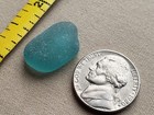 Genuine Beach Sea Glass Surf Tumbled Teal Green Blue Ocean Frosted Medium T06