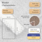 Lyhome Merino Wool Blanket 59x84 Light Gray Gray Double-sided Outdoor Throw