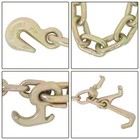 36in 5400 Lbs Chain V Bridle With Rjt Hook Tow Truck Winch Cable Pull Wrecker   