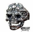 New Skull Chain Bike Biker Dragon Gothic Punk Band Men s Ring