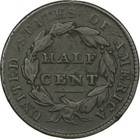 1828 13 Stars Classic Head Half Cent - Xf Details